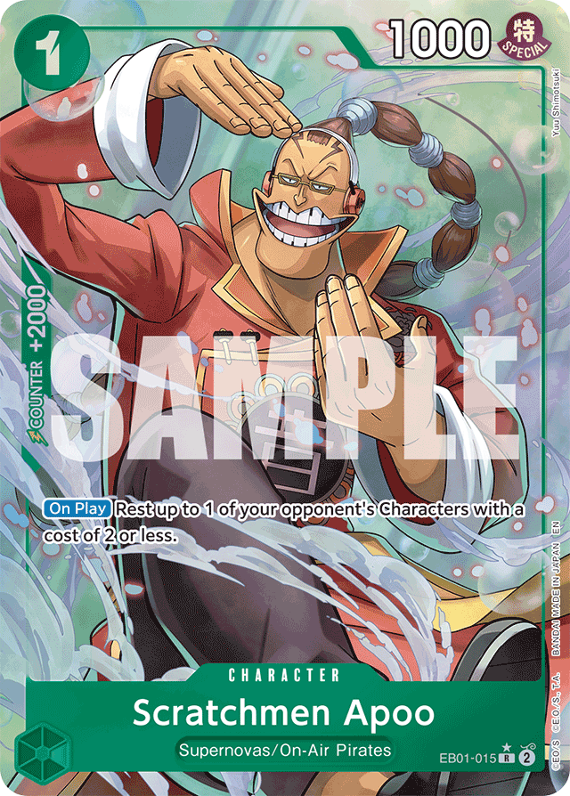 Scratchmen Apoo - EB01-015 (Alternate Art) - Premium Booster -The Best- Vol. 2 - R - EB01-015
