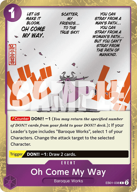 Oh Come My Way (Pirate Foil) - Premium Booster -The Best- Vol. 2 - C - EB01-038