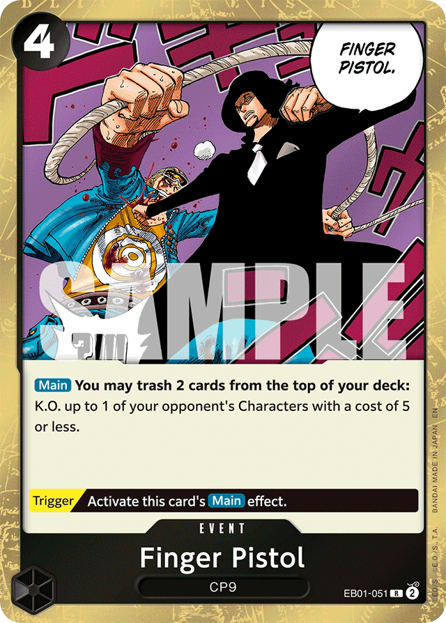 Finger Pistol (Reprint) - Premium Booster -The Best- Vol. 2 - R - EB01-051