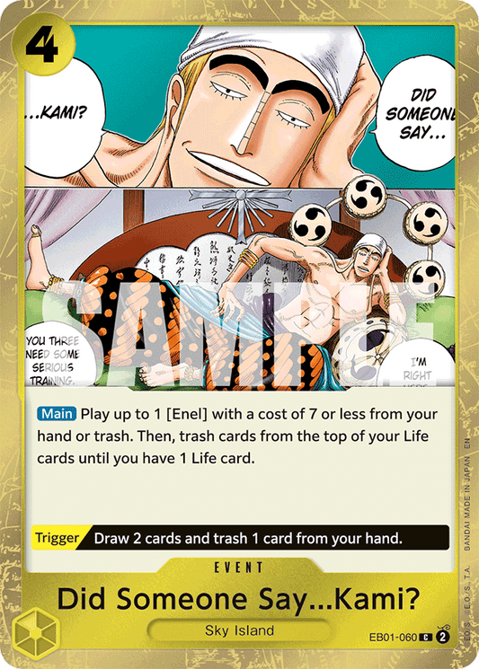 Did Someone Say...Kami? (Pirate Foil) - Premium Booster -The Best- Vol. 2 - C - EB01-060