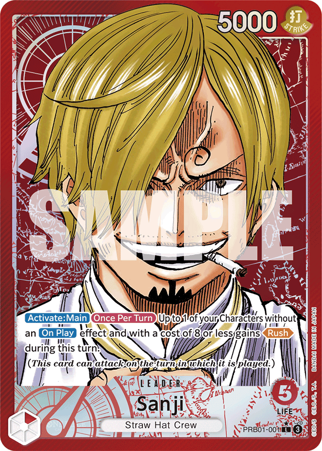 Sanji (PRB01-001) (Alternate Art) - Premium Booster -The Best- - L - PRB01-001