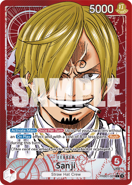 Sanji (PRB01-001) (Alternate Art) - Premium Booster -The Best- - L - PRB01-001