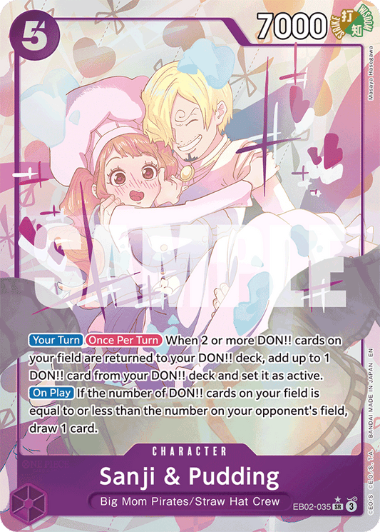 Sanji & Pudding (Alternate Art) - Extra Booster: Anime 25th Collection - SR - EB02-035