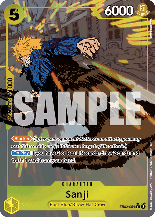 Sanji (Alternate Art) - Extra Booster: Anime 25th Collection - R - EB02-054