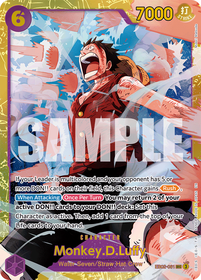 Monkey.D.Luffy - EB02-061 (Reprint) - Premium Booster -The Best- Vol. 2 - SEC - EB02-061