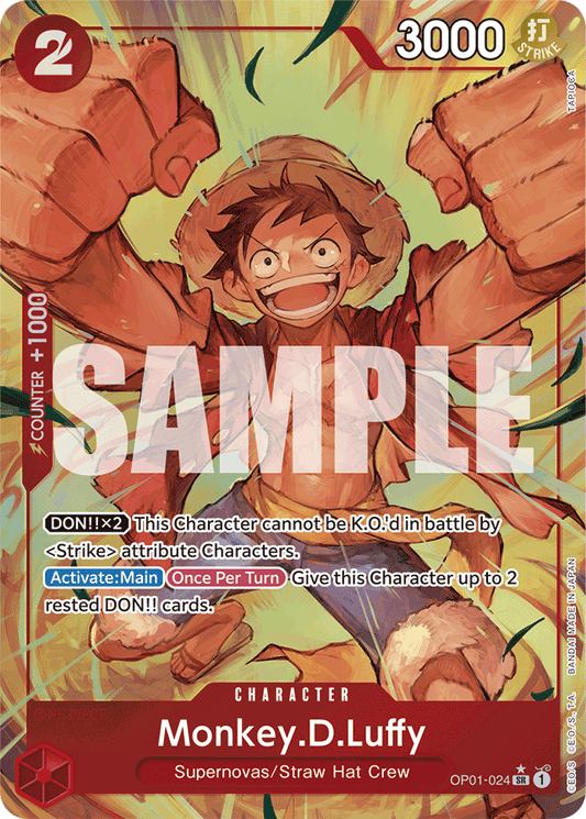 Monkey.D.Luffy (OP01-024) (Alternate Art) - Premium Booster -The Best- - SR - OP01-024