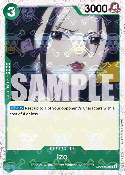Izo (OP01-033) (Jolly Roger Foil) - Premium Booster -The Best- - UC - OP01-033