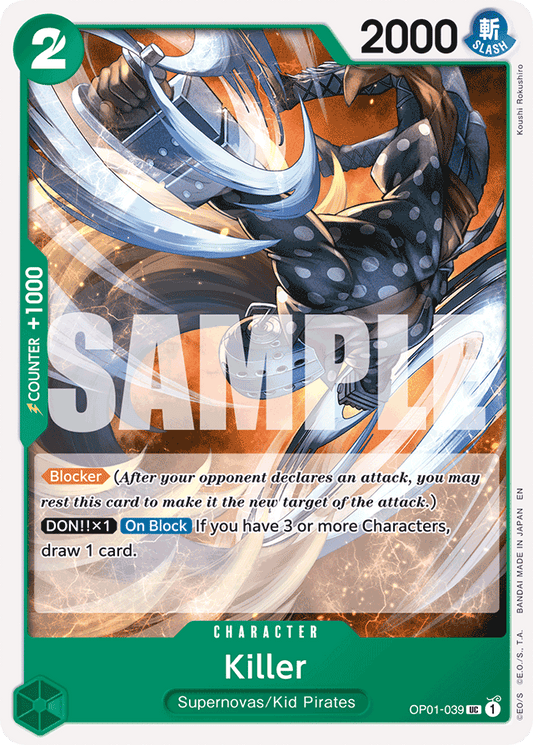 Killer (Reprint) - Premium Booster -The Best- Vol. 2 - UC - OP01-039