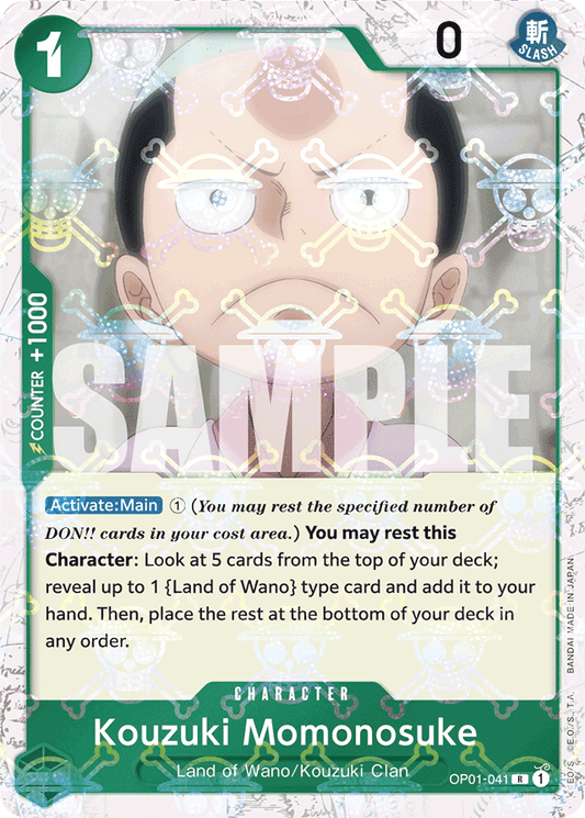 Kouzuki Momonosuke (Jolly Roger Foil) - Premium Booster -The Best- - R - OP01-041