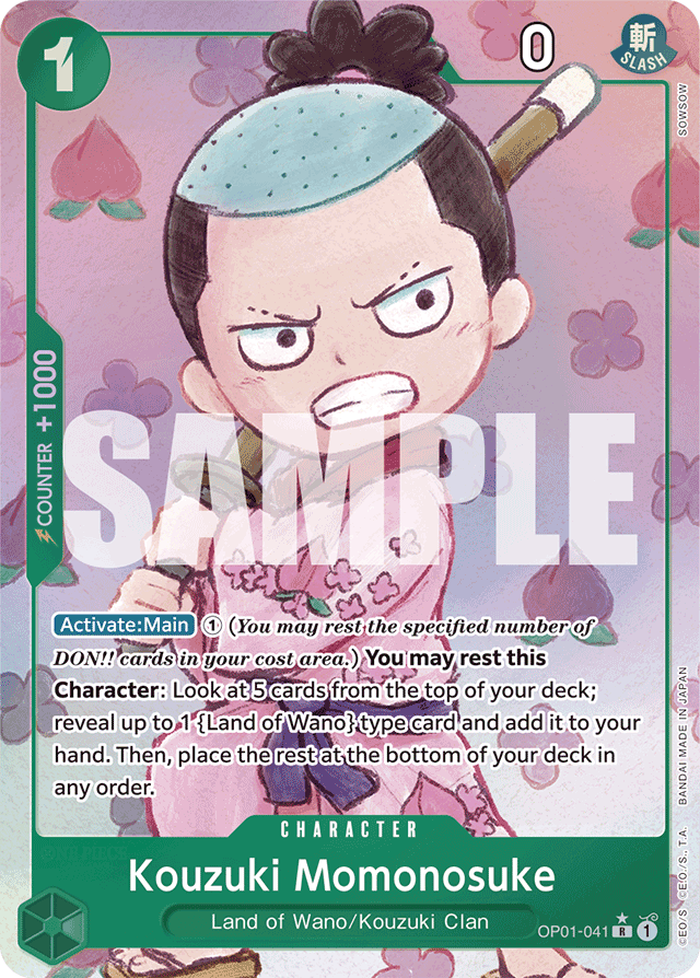 Kouzuki Momonosuke (Alternate Art) - Premium Booster -The Best- - R - OP01-041