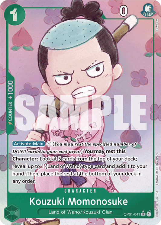 Kouzuki Momonosuke (Alternate Art) - Premium Booster -The Best- - R - OP01-041