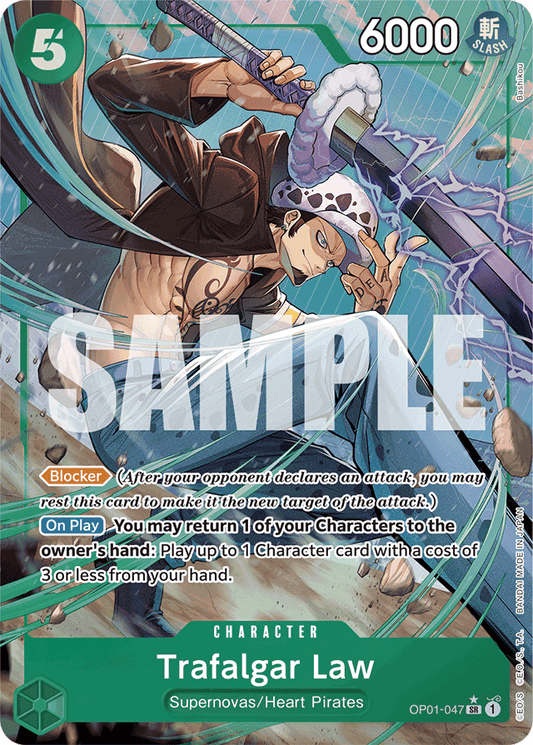 Trafalgar Law (OP01-047) (Alternate Art) - Premium Booster -The Best- - SR - OP01-047