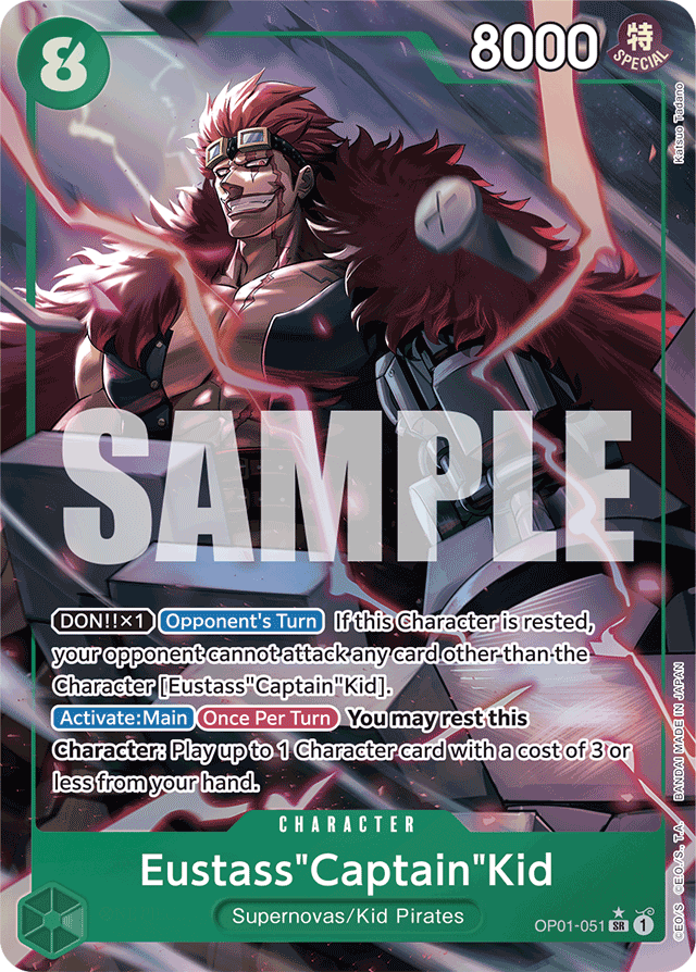 Eustass"Captain"Kid (OP01-051) (Alternate Art) - Premium Booster -The Best- - SR - OP01-051