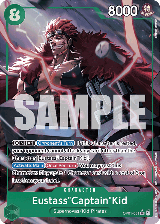 Eustass"Captain"Kid (OP01-051) (Alternate Art) - Premium Booster -The Best- - SR - OP01-051