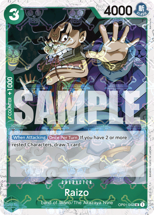 Raizo (Jolly Roger Foil) - Premium Booster -The Best- - UC - OP01-052