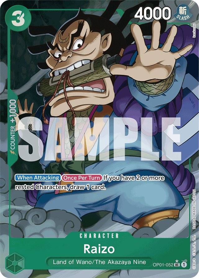 Raizo (Full Art) - Premium Booster -The Best- - UC - OP01-052