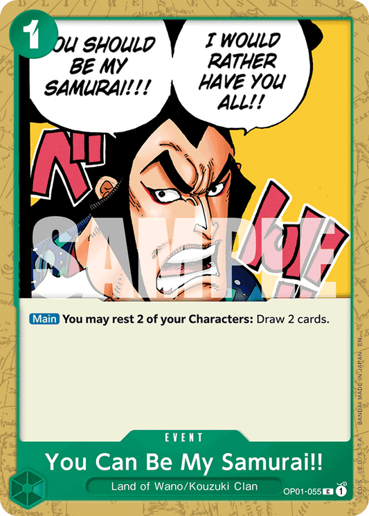 You Can Be My Samurai!! (Reprint) - Premium Booster -The Best- Vol. 2 - C - OP01-055