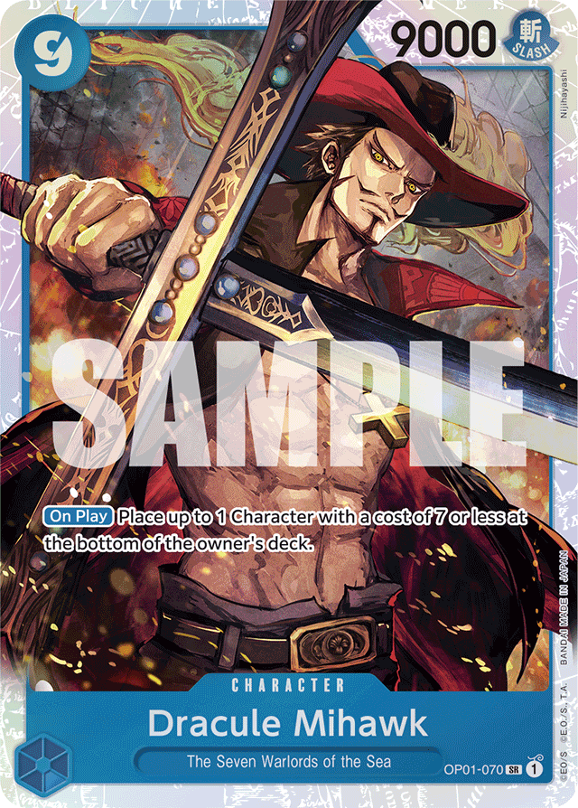 Dracule Mihawk (OP01-070) (Reprint) - Premium Booster -The Best- - SR - OP01-070
