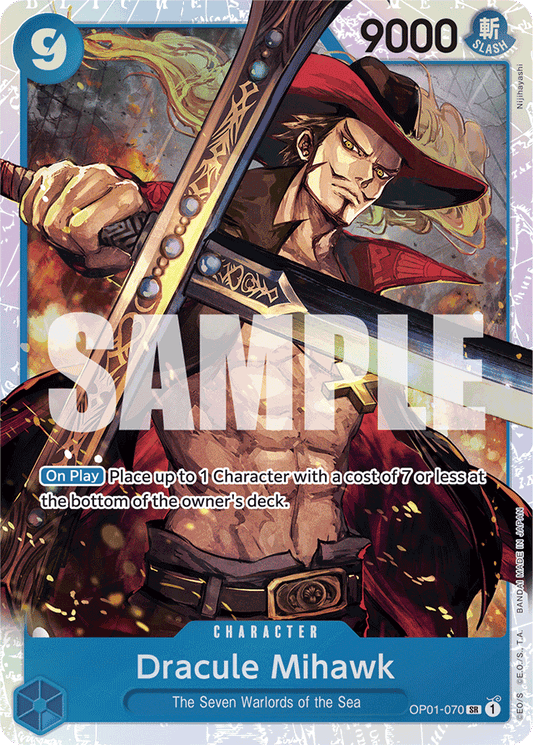 Dracule Mihawk (OP01-070) (Reprint) - Premium Booster -The Best- - SR - OP01-070