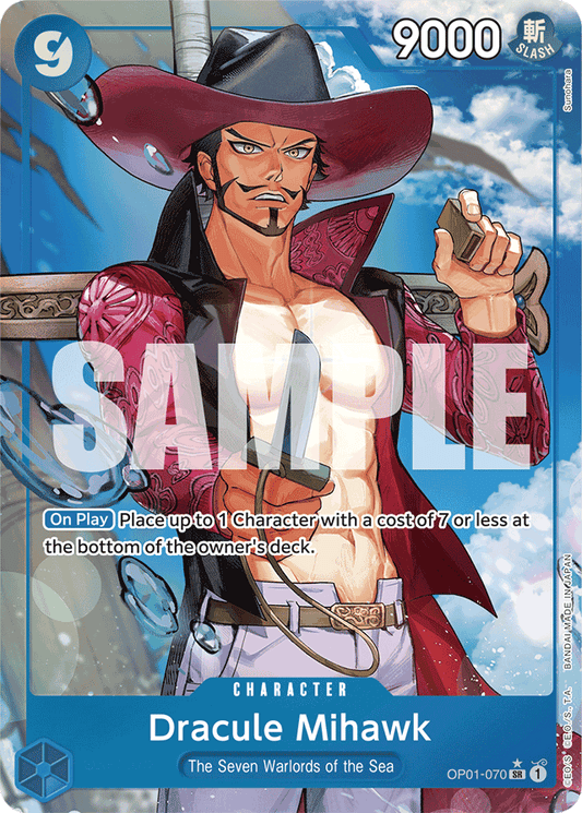 Dracule Mihawk (OP01-070) (Alternate Art) - Premium Booster -The Best- - SR - OP01-070