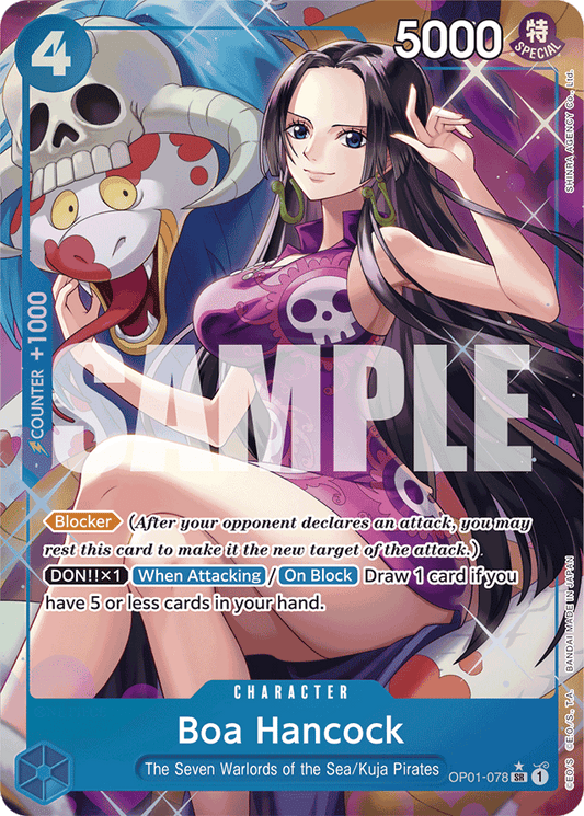 Boa Hancock (OP01-078) (Alternate Art) - Premium Booster -The Best- - SR - OP01-078