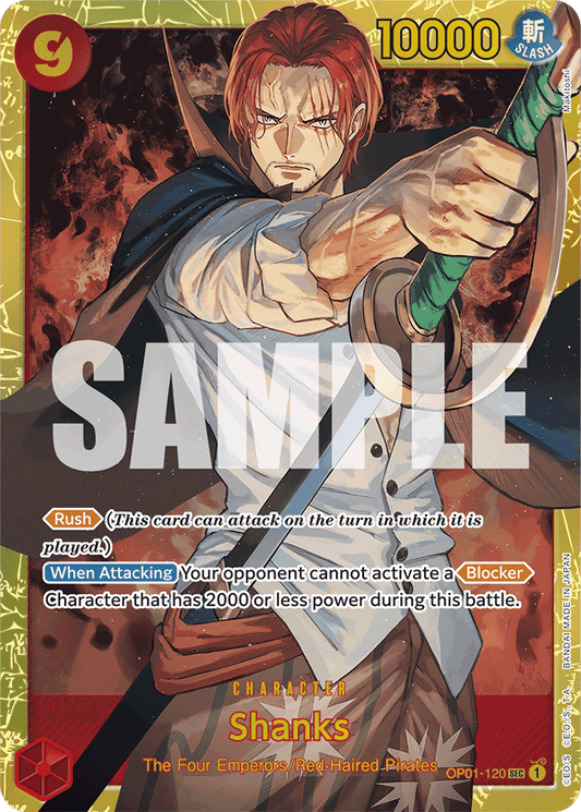 Shanks (OP01-120) (Reprint) - Premium Booster -The Best- - SEC - OP01-120