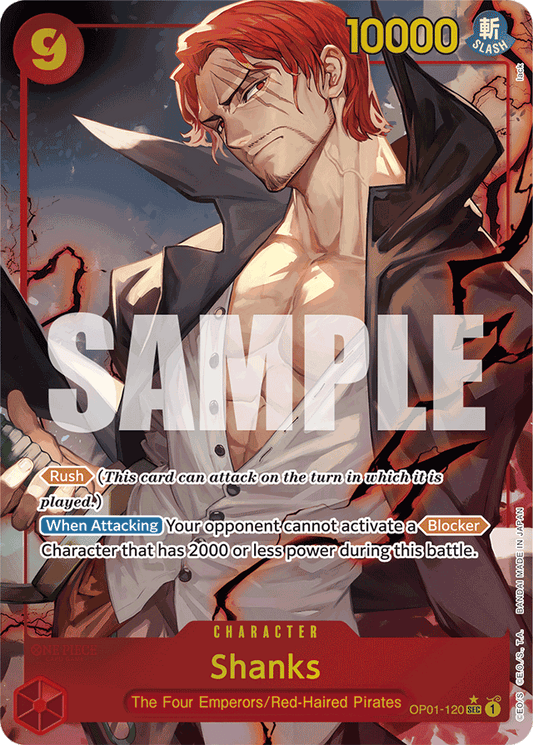 Shanks (OP01-120) (Alternate Art) - Premium Booster -The Best- - SEC - OP01-120