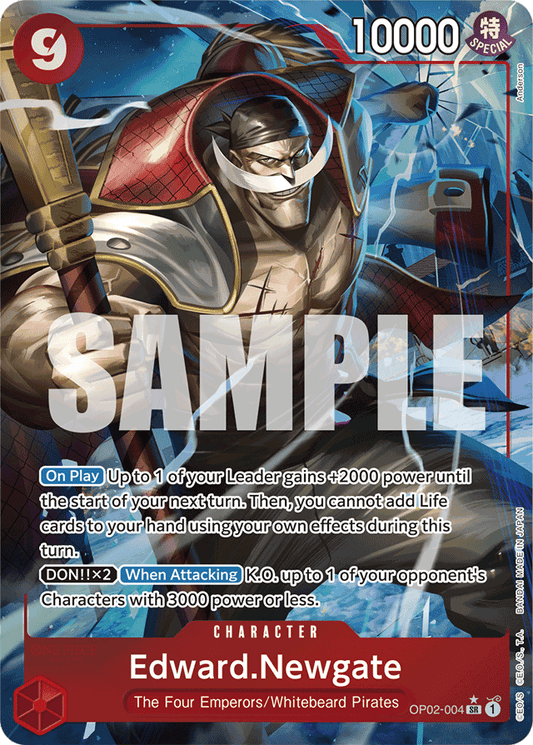 Edward.Newgate (OP02-004) (Alternate Art) - Premium Booster -The Best- - SR - OP02-004