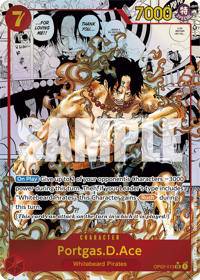 Portgas.D.Ace (Manga) - Premium Booster -The Best- - SR - OP02-013