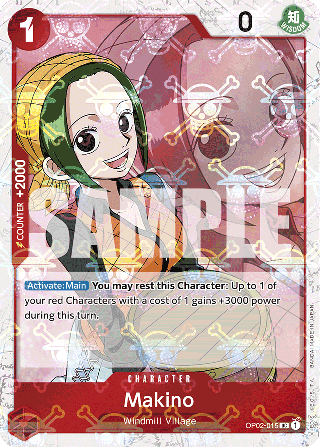 Makino (Jolly Roger Foil) - Premium Booster -The Best- - UC - OP02-015