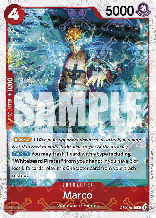 Marco (Jolly Roger Foil) - Premium Booster -The Best- - R - OP02-018
