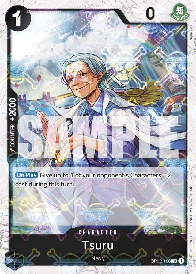 Tsuru (Jolly Roger Foil) - Premium Booster -The Best- - UC - OP02-106