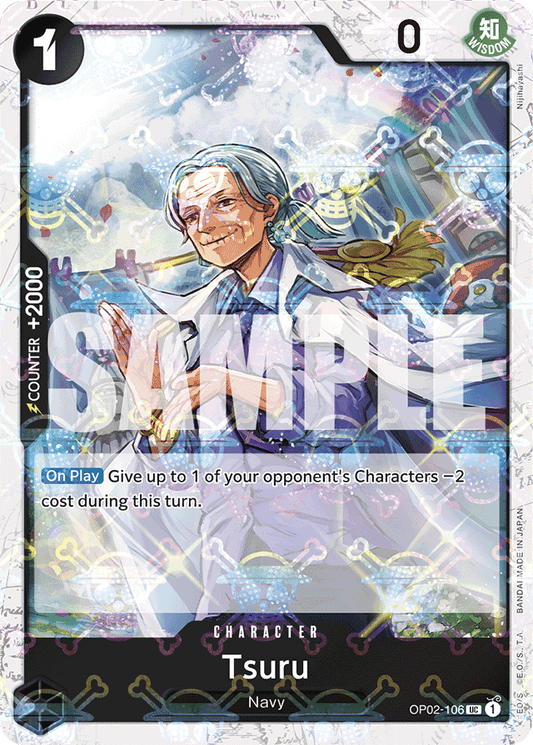 Tsuru (Jolly Roger Foil) - Premium Booster -The Best- - UC - OP02-106