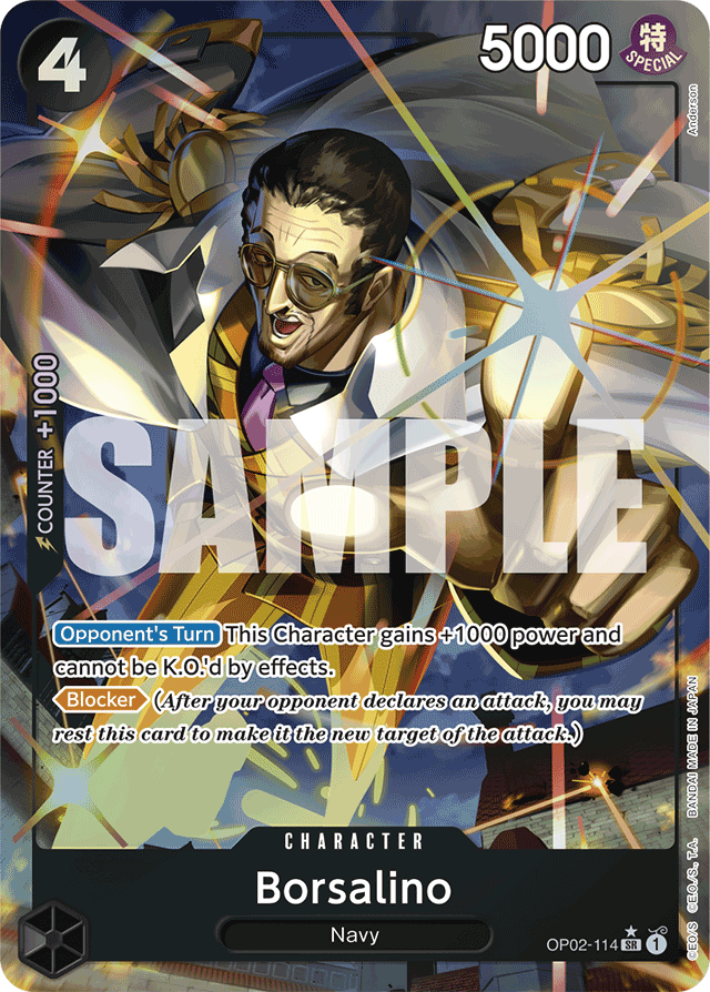 Borsalino (Alternate Art) - Premium Booster -The Best- - SR - OP02-114