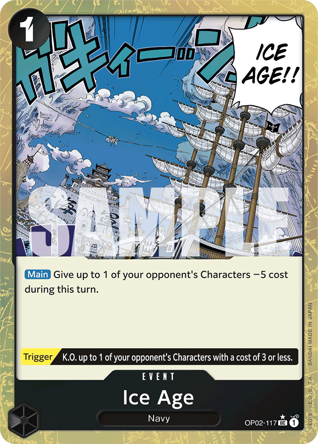 Ice Age (Textured Foil) - Premium Booster -The Best- - UC - OP02-117
