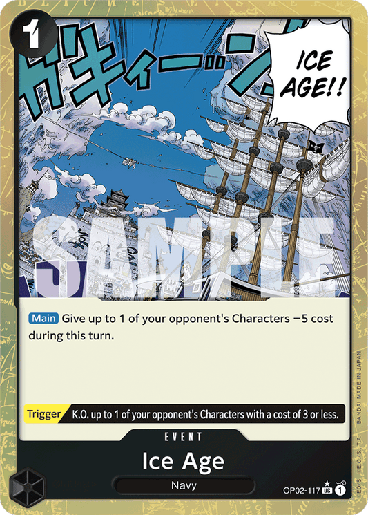 Ice Age (Textured Foil) - Premium Booster -The Best- - UC - OP02-117