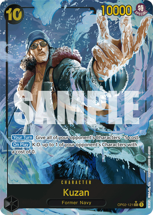 Kuzan (OP02-121) (Alternate Art) - Premium Booster -The Best- - SEC - OP02-121