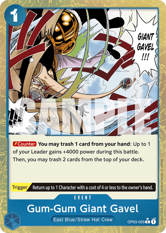 Gum-Gum Giant Gavel (Textured Foil) - Premium Booster -The Best- - C - OP03-055