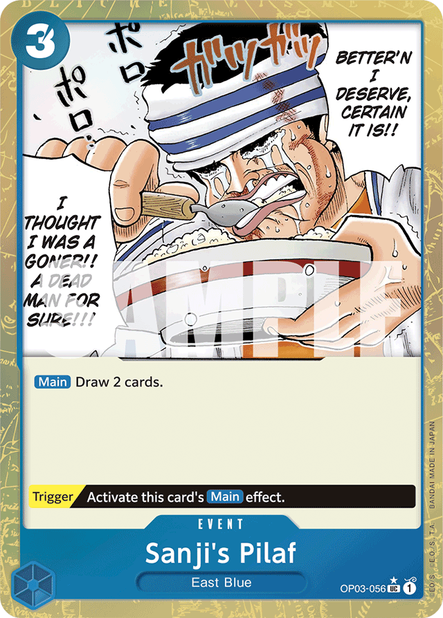 Sanji's Pilaf (Textured Foil) - Premium Booster -The Best- - UC - OP03-056