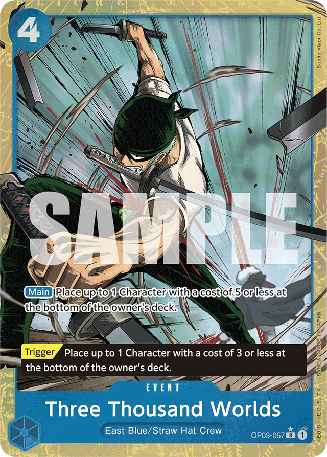 Three Thousand Worlds (Alternate Art) - Premium Booster -The Best- - R - OP03-057