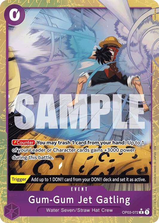 Gum-Gum Jet Gatling (Alternate Art) - Premium Booster -The Best- Vol. 2 - R - OP03-072