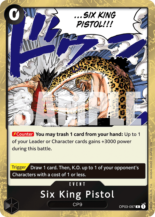 Six King Pistol (Reprint) - Premium Booster -The Best- Vol. 2 - R - OP03-097
