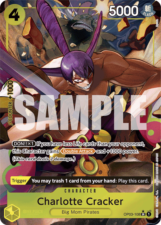 Charlotte Cracker (Alternate Art) - Premium Booster -The Best- - SR - OP03-108