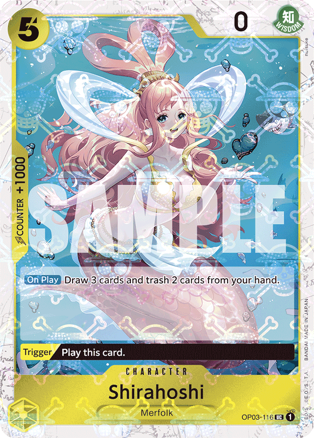 Shirahoshi (OP03-116) (Jolly Roger Foil) - Premium Booster -The Best- - UC - OP03-116