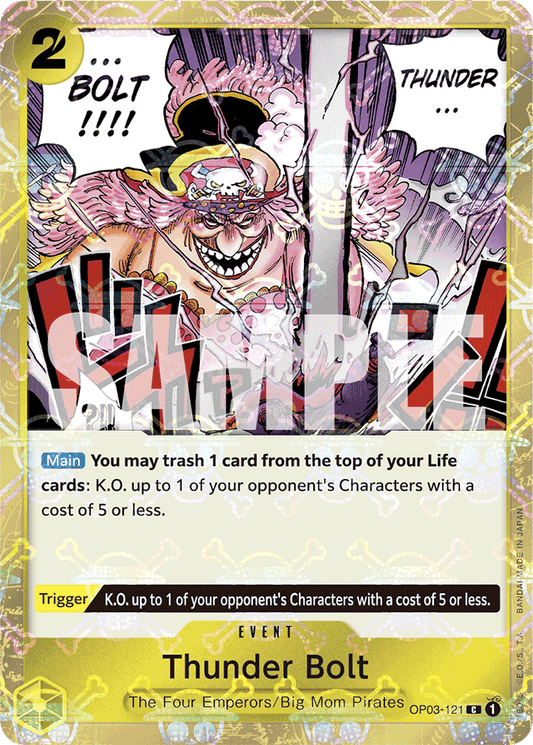 Thunder Bolt (Jolly Roger Foil) - Premium Booster -The Best- - C - OP03-121