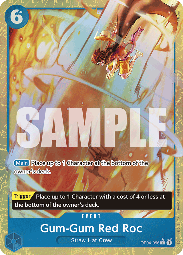 Gum-Gum Red Roc (Alternate Art) - Premium Booster -The Best- - R - OP04-056