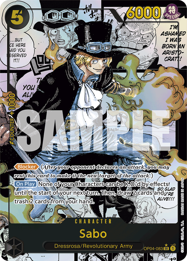 Sabo (OP04-083) (Manga) - Premium Booster -The Best- - SR - OP04-083