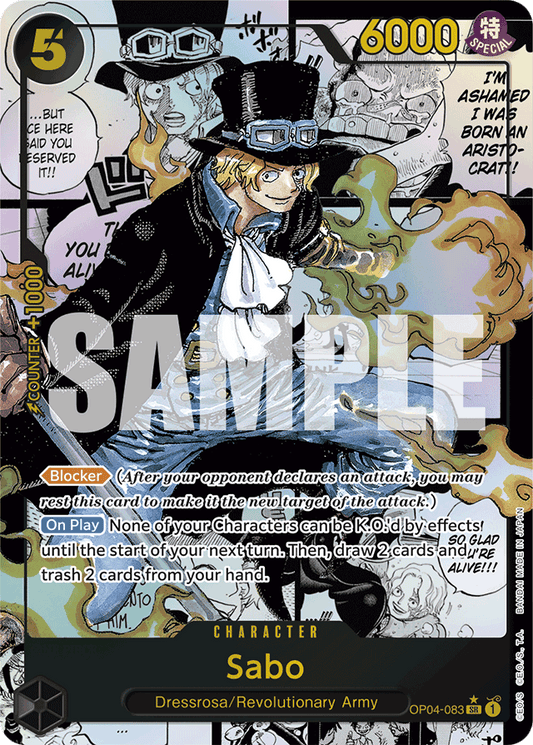 Sabo (OP04-083) (Manga) - Premium Booster -The Best- - SR - OP04-083