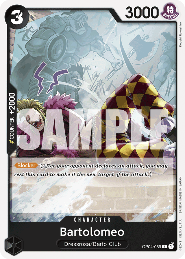 Bartolomeo (OP04-089) (Reprint) - Premium Booster -The Best- - R - OP04-089