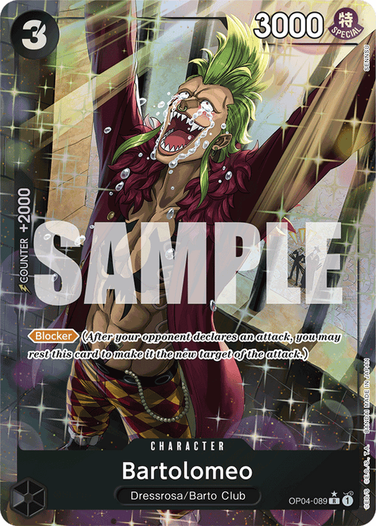 Bartolomeo (OP04-089) (Alternate Art) - Premium Booster -The Best- - R - OP04-089